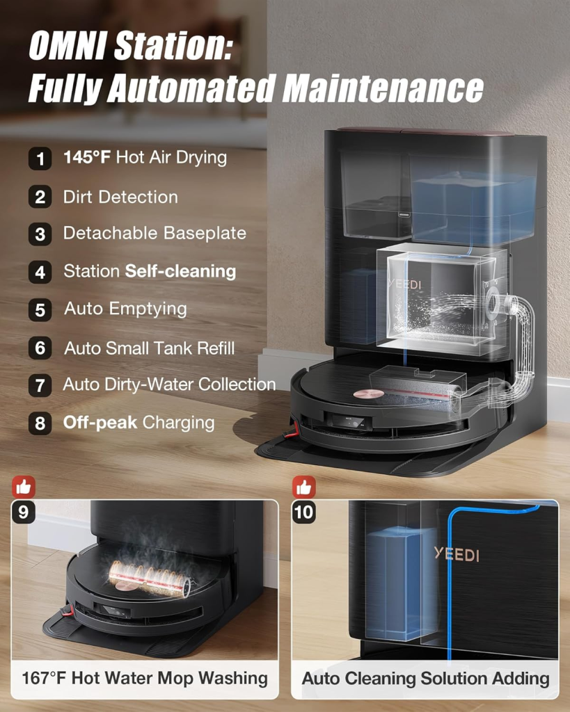 Yeedi Vac 2 Pro vs Yeedi Mop Station